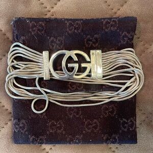 Gucci Metallic Logo Bracelet